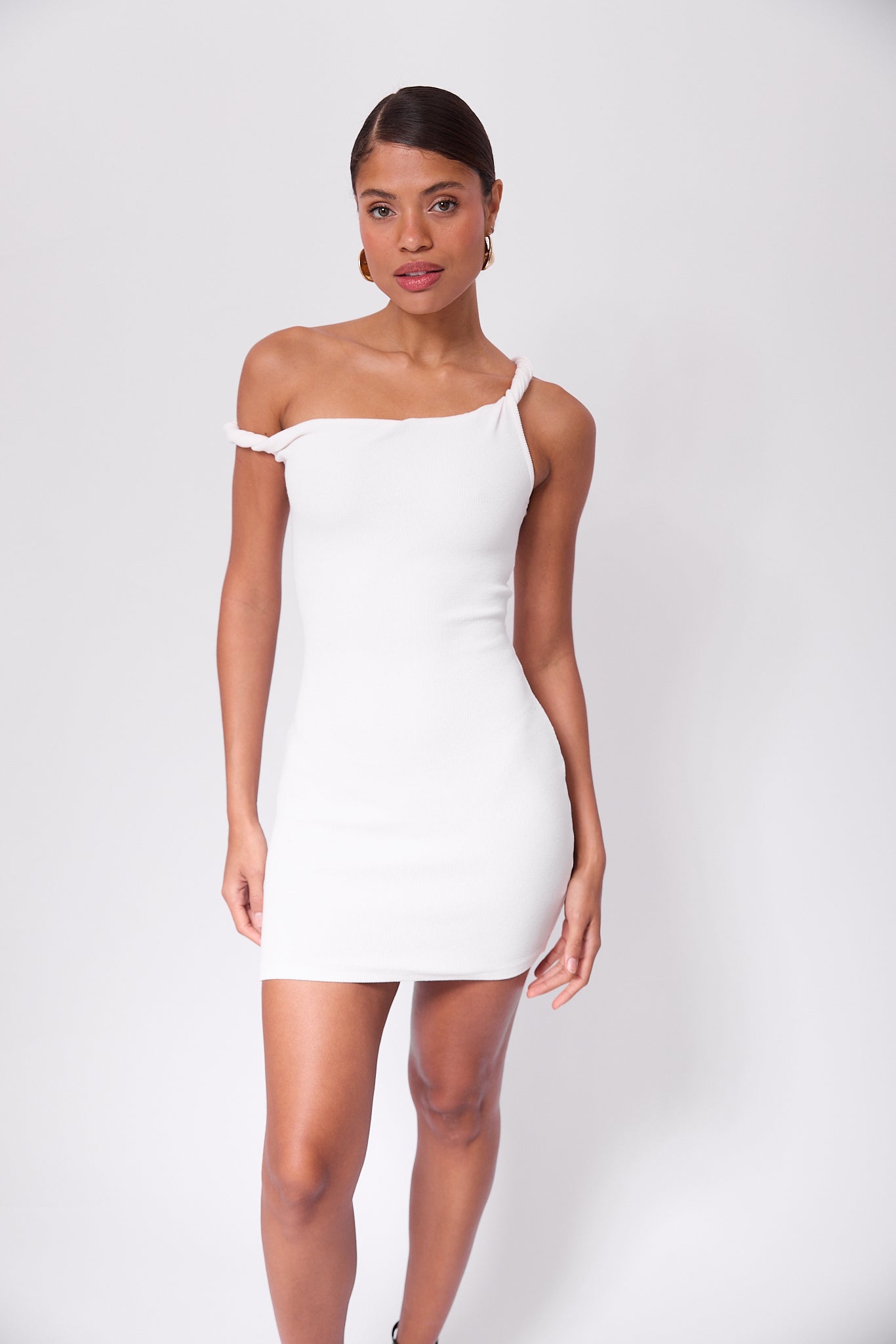 Short Poppy Dress Ivory White