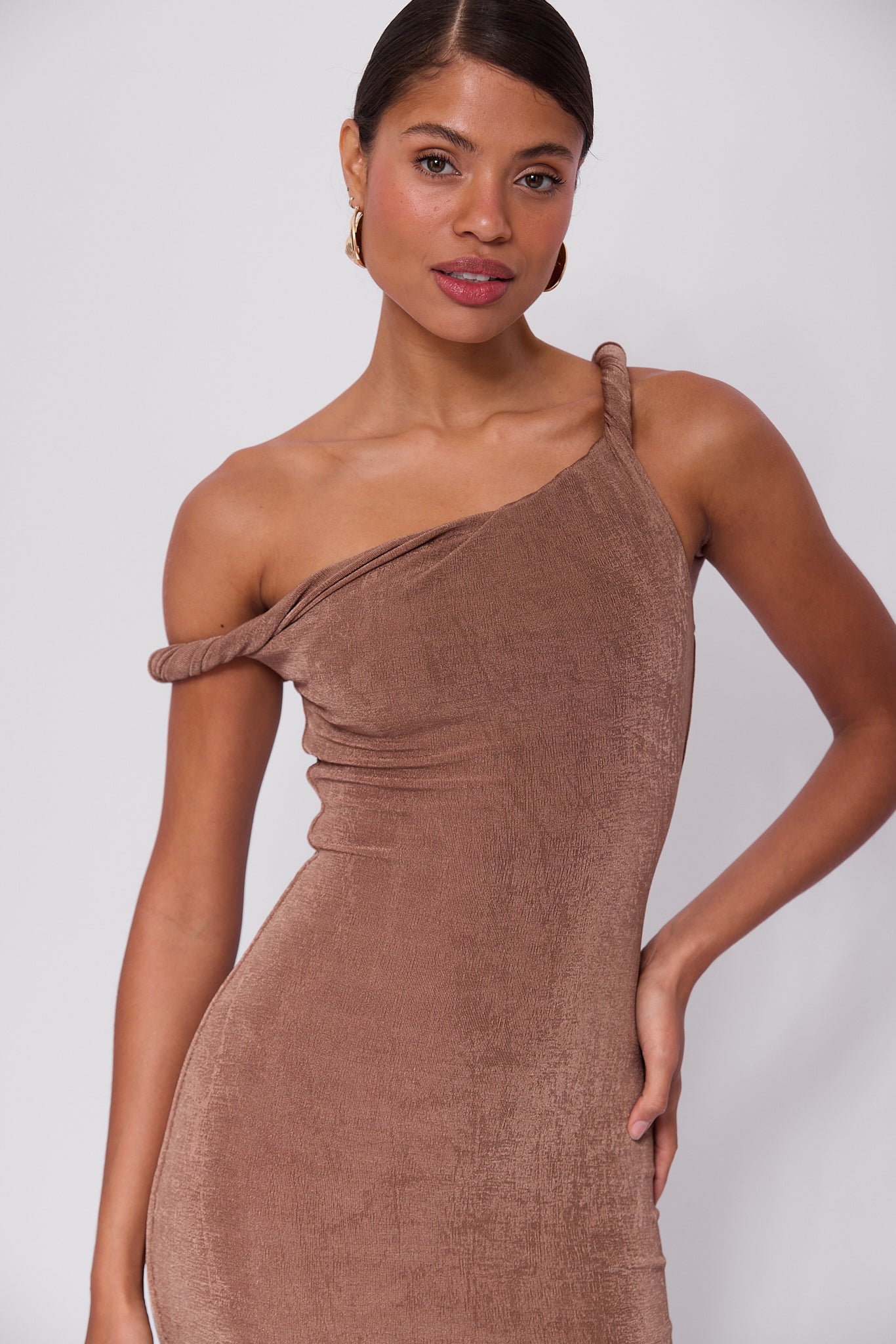 Short Poppy Dress Taupe