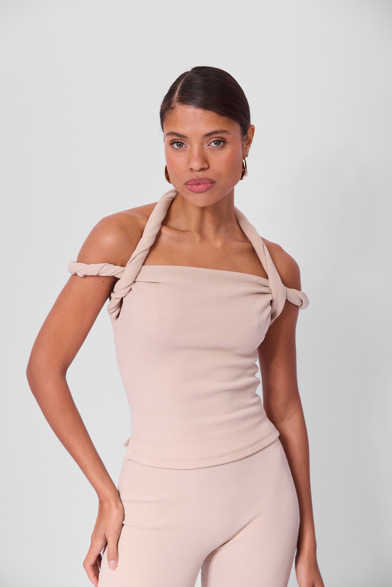 Poppy Halter Beige